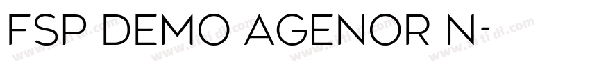 FSP DEMO Agenor N字体转换 FSP DEMO Agenor N字体转换